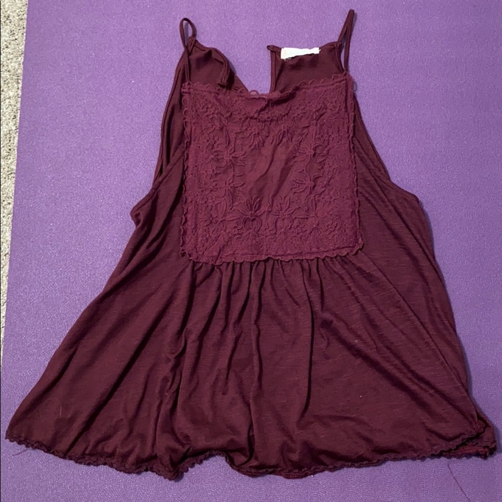 Maroon tank top